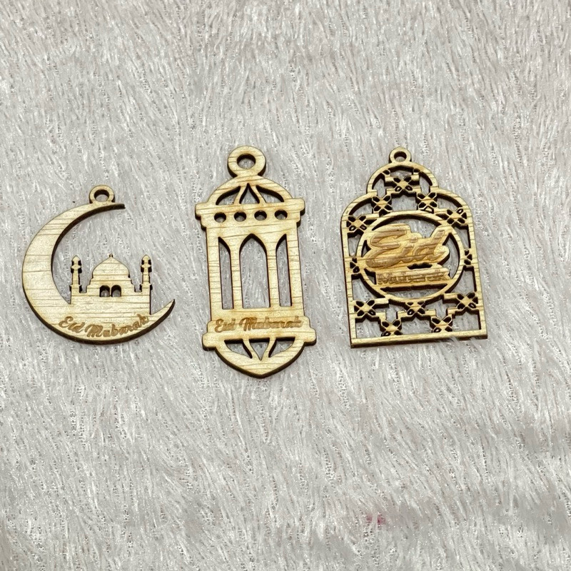 Hang Tag Kayu Hampers Lebaran Gantungan Kayu Box Idul Fitri