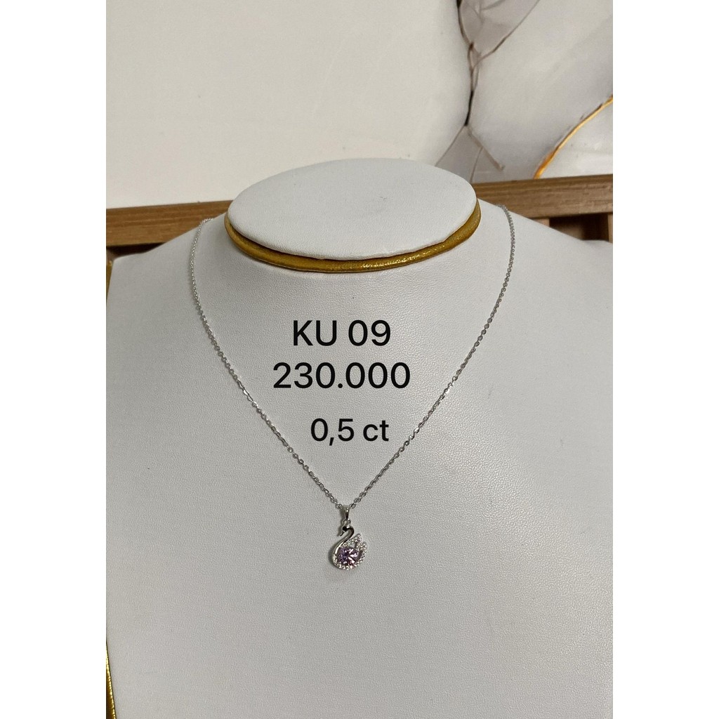 KALUNG MOISSANITE MATA UNGU SILVER 925