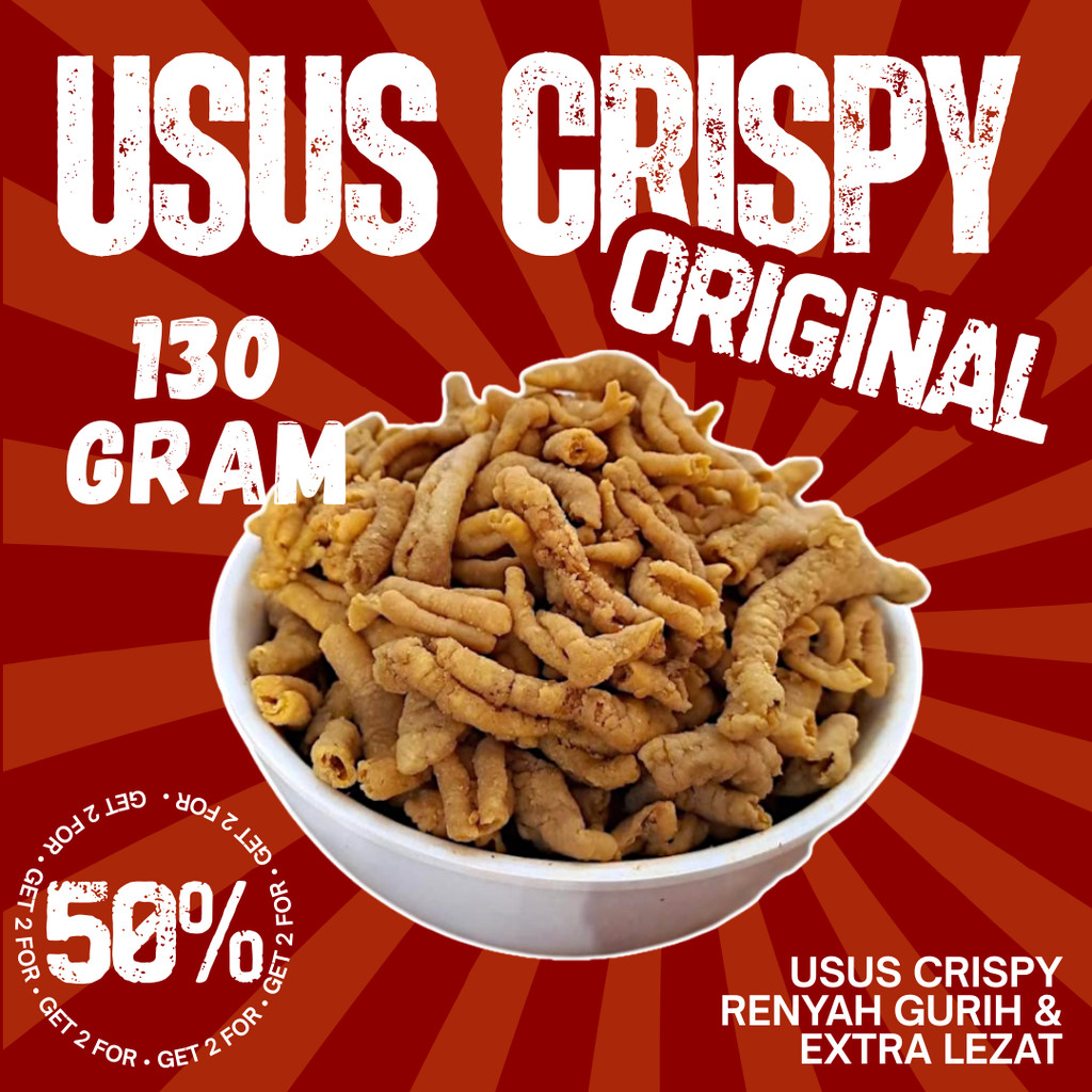 

Keripik Usus Ayam Crispy 130gr