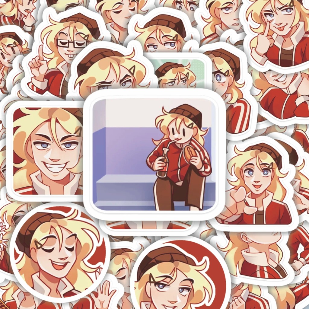 

100PCS Lucu Stiker Funny Character Jennie The Bad Girl Stiker Aesthetic Stiker Anti Air Stikers Berperekat Waterproof sticker decal buat Motor Helm Buku Journal Koper Casing HP Laptop Botol Minum Hadiah anak