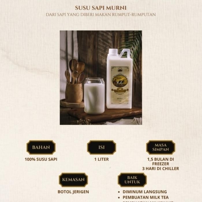 

Grassfed Raw Cow & Goat Milk 1L by Falik Farm - Raw Cow Milk, 250mL