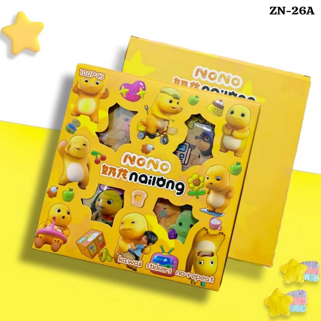 

(TOS) STIKER BOX ISI 100 NaILONG / NAILONG Sticker Box NONO / MOMO 2D Dekorasi Anak PEREMPUAN LAKI LAKI Journal Aesthetic / Sticker NONO NAILONG Isi 100 Lembar Stiker Waterproof Botol Minum Tumbler Viral Lucu Korea DIY/Stiker Aesthetic DIY Buku