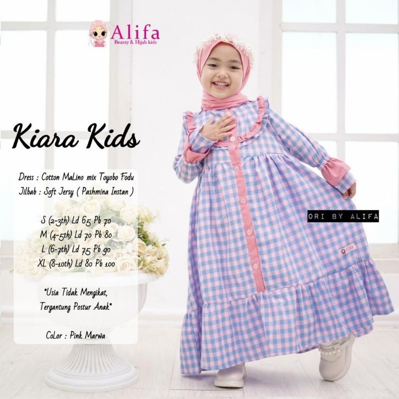 KIARA KIDS DRESS (Gamis Anak)  Alifa alya store