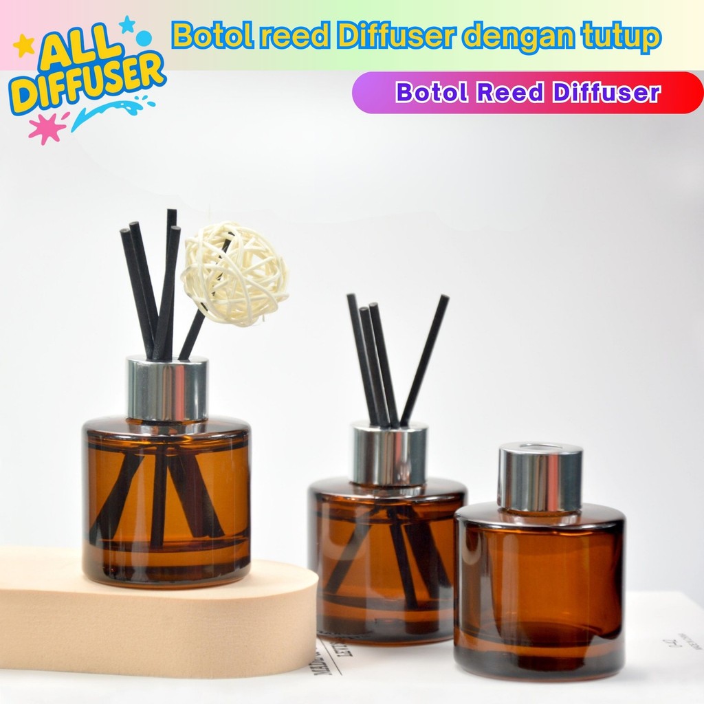 [ALLDIFFUSER] Botol Reed Diffuser  Tutup / Aromatherapy Bottle / Botol parfum aromathraphy / Box Ree
