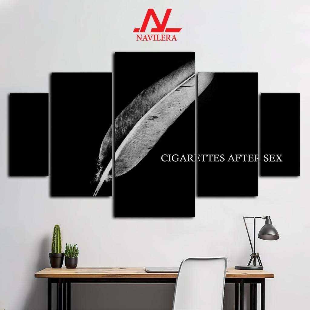 NAVILERA.CO HIASAN PAJANGAN DINDING CIGARETTES AFTER SEX POSTER 1 SET 5 Pcs POSTER KAYU WALL DECOR