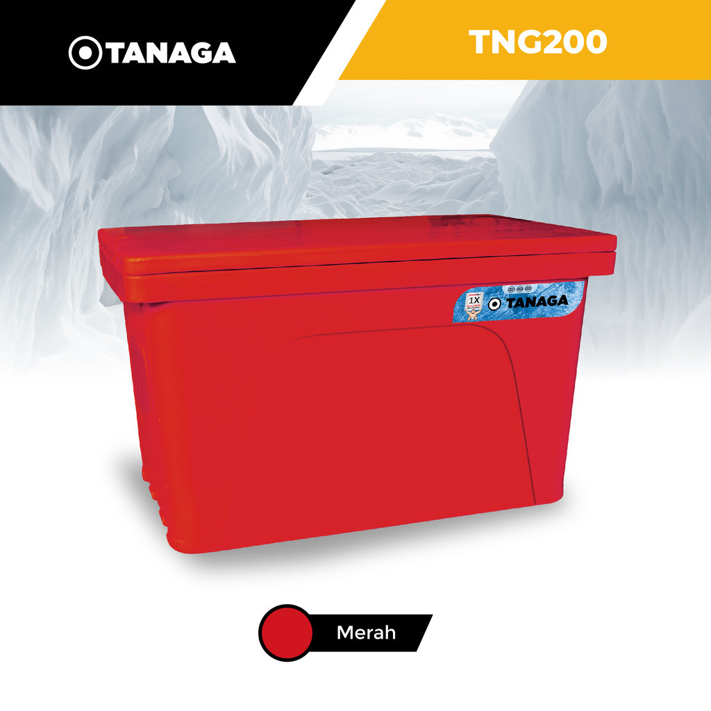 TANAGA Cooler Box Es Batu Ikan Daging Ice Box Termos Pendingin Tahan Lama 200 liter