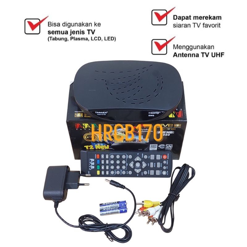STB TV Digital Tanaka T2 New Set Top Box Tanaka DVB T2 -HRCB