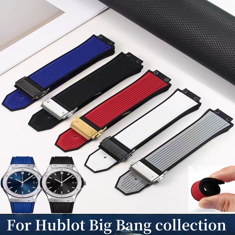 17mm x 27mm For Hublot Big Bang Wat-band For Hublot Classic Fusion Rubber Wat- Strap Soft Wrist Brac