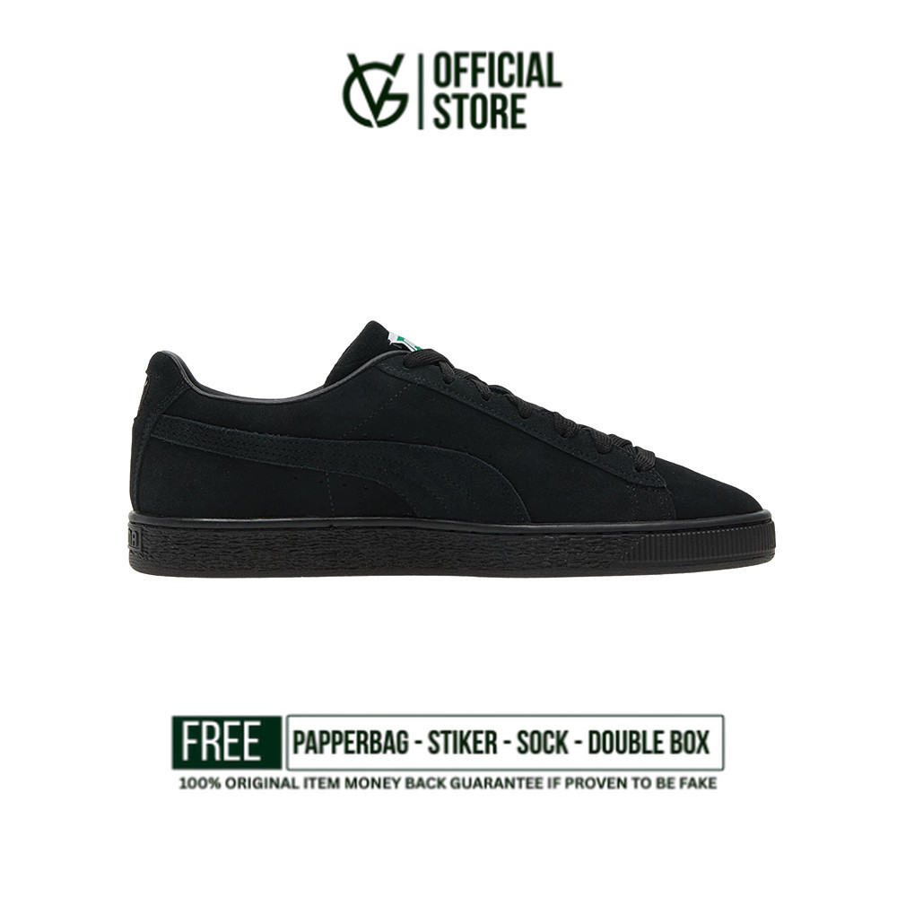 Sepatu Puma Suede Classic Black 100% Original BNIB Sneakers Unisex