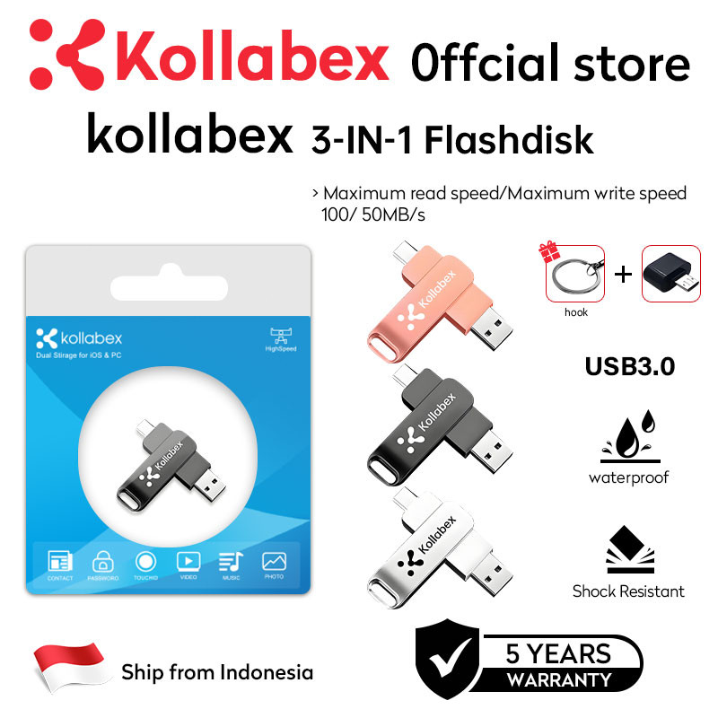 Kollabex 1TB 2TB Flash Drive for Android HP OTG Flashdisk High Speed USB 3.0 Flash Drive Flash Disk[