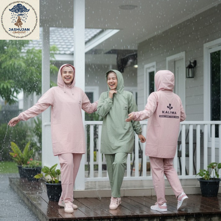 Jas Hujan Hoodie AKULA  Jas Hujan Stelan Hoodie Raincoat Tebal Anti Rembes