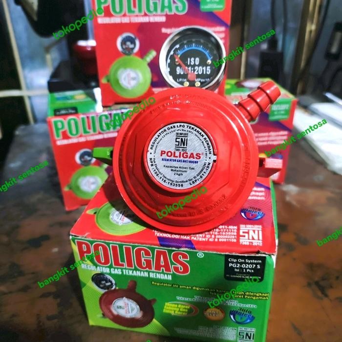 regulator gas double lock poligas