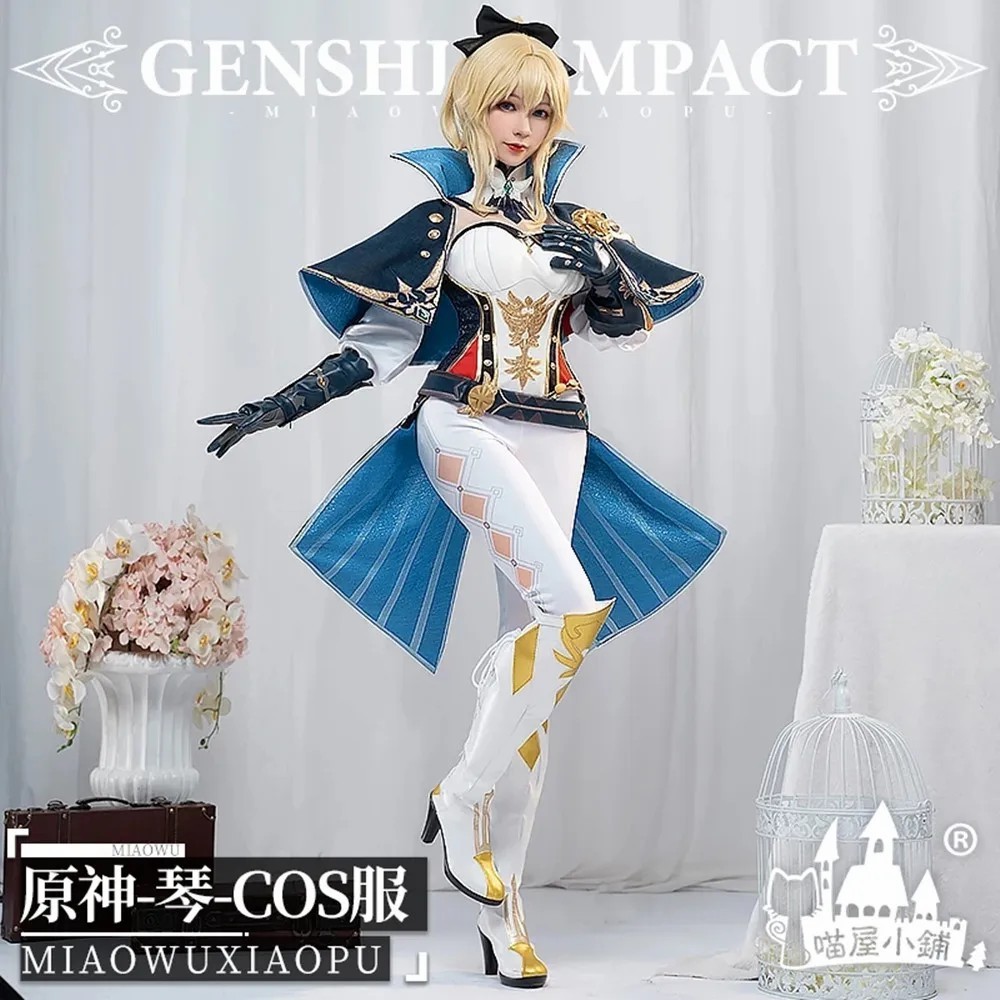 Game Genshin Impact Cosplay Jean Cosplay Costume Carnival Halloween Uniform Outfit Costumes for Wome