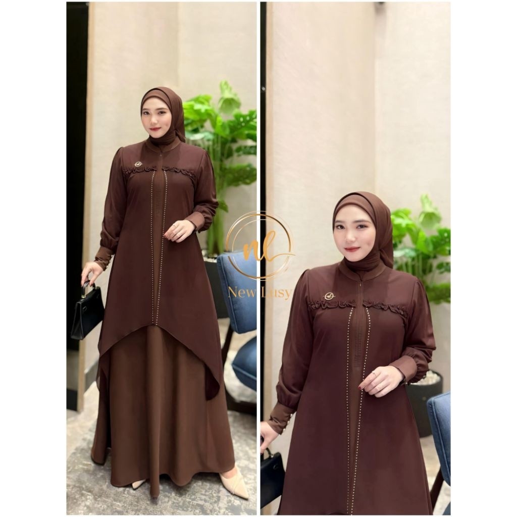 Jasmine Dress Gamis Abaya Flowy Premium