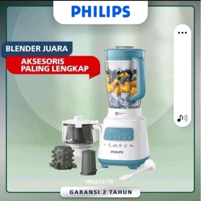 [sovrel] Philips HR2223/70 2 Liter Blender Choper & Bumbu