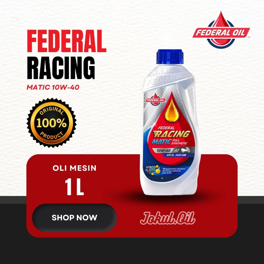 Oli Federal Racing Matic 1L Original Motor Matic