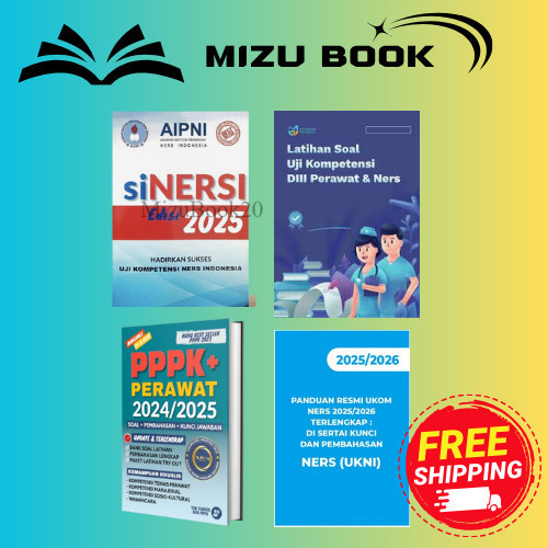 Buku SINERSI 2025 INDONESIA | SINERSI 2025 AIPNI UJI KOMPETENSI NERS | UKOM NERS UKNI 2025 2026 | PP