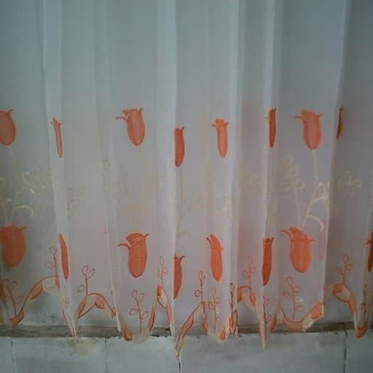 Vitrase Sifon Bordir - Gorden Vitrase - Vitrase import - Vitras jendel