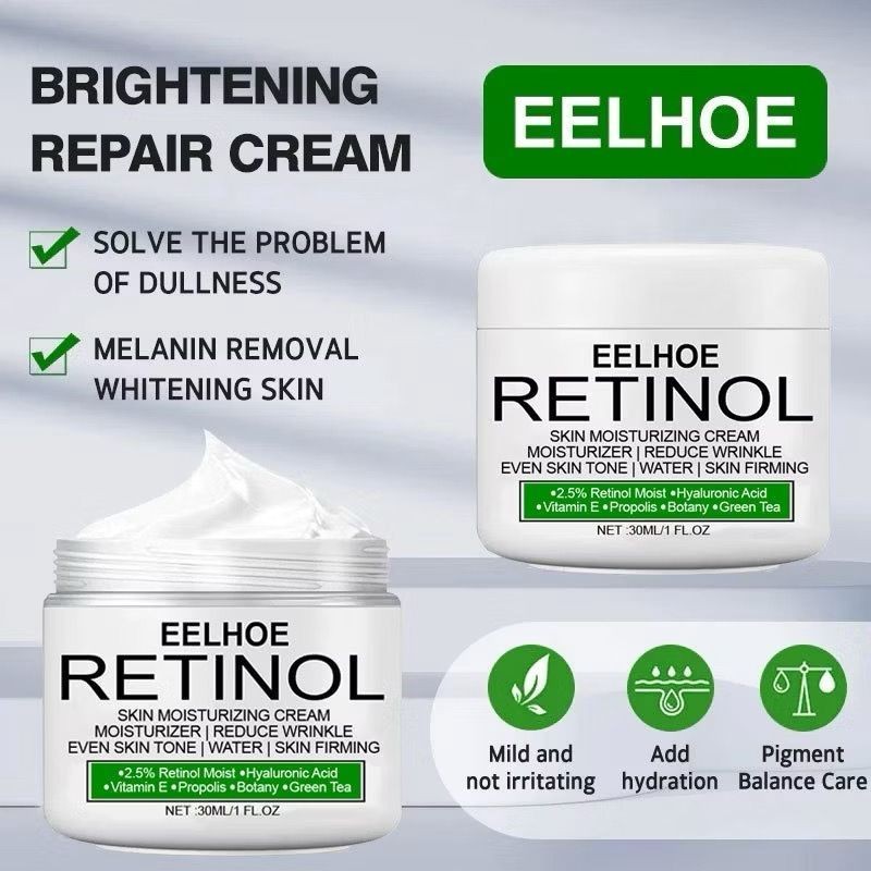 Eelhoe Retinol Cream Moisturizer Krim Pencerah Kulit & Melembabkan Kulit / Eelhoe Krim Pemutih Ketia