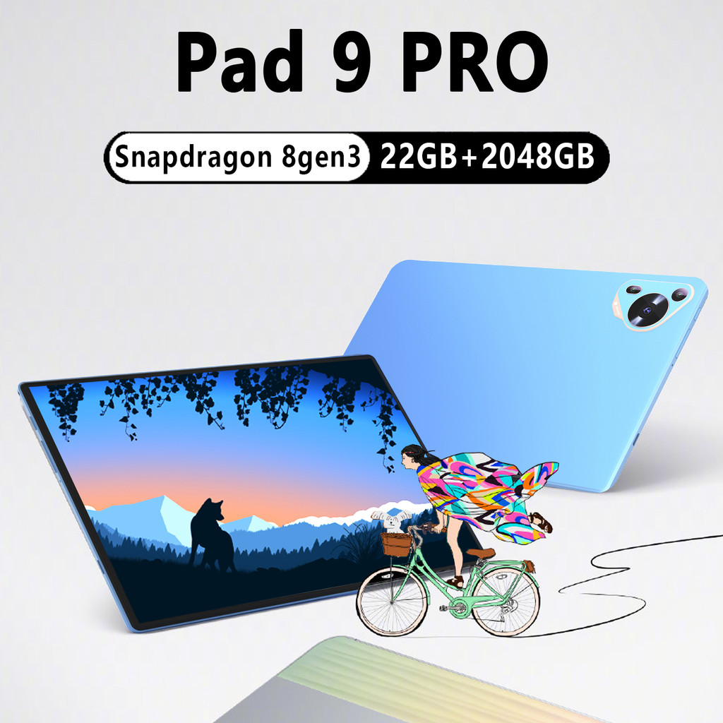 2025 Pad 9 Pro Tablet 10.1 in Android 15 Global Snapdragon8 gen3 10 Core 22GB+2048GB 10000mah 5G Dua