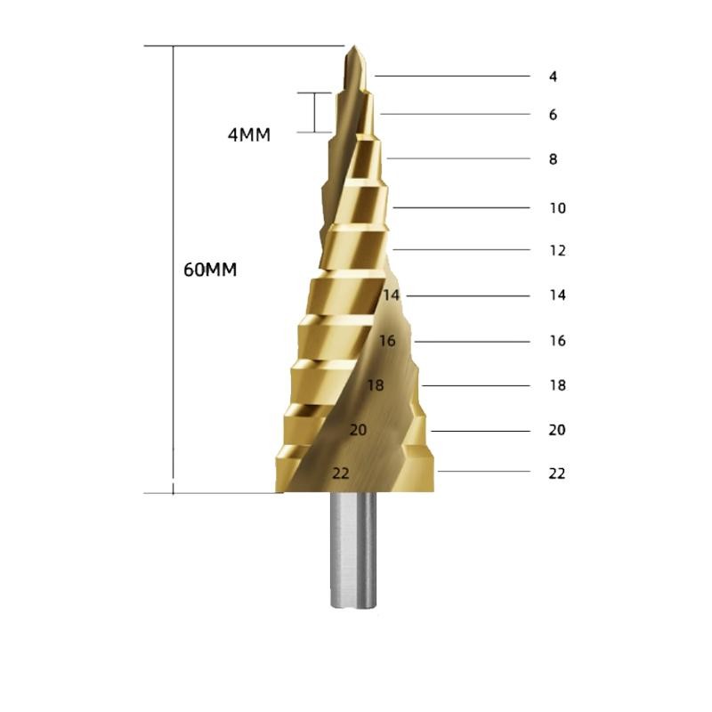 Baru Diskon Produk FEIBAO Mata Bor Pagoda 4mm x 60mm untuk Proyek DIYF/F27-203C