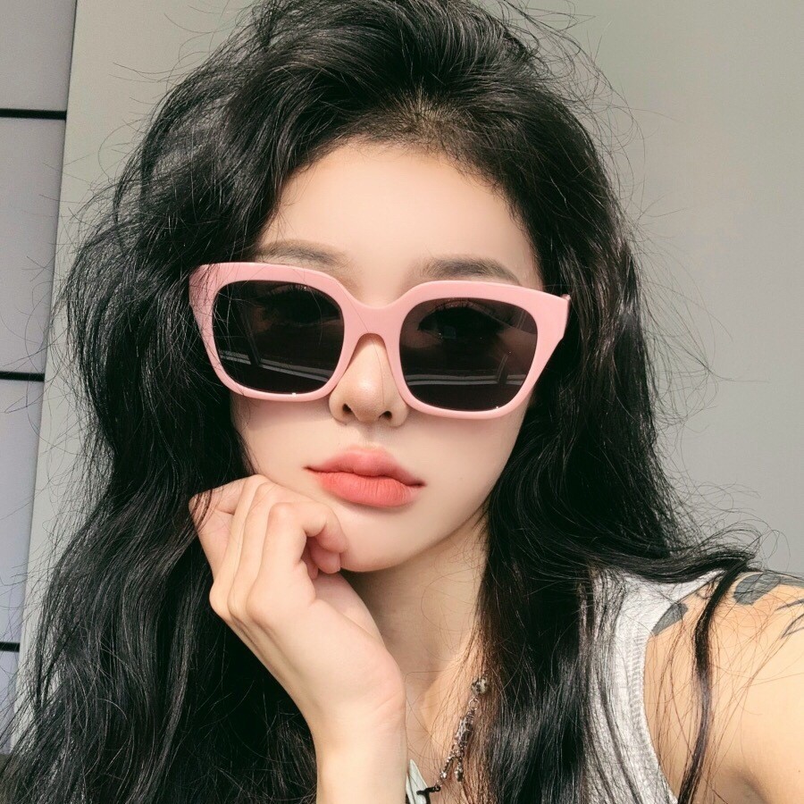 Kacamata Kece Hitam Wanita Kotak Kacamata Fashion Kacamata Sunglasses Termurah