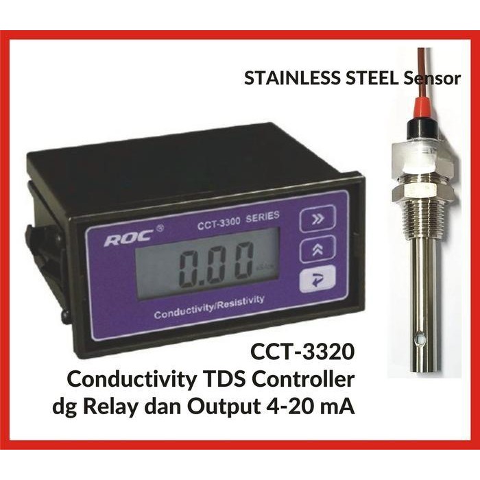 Conductivity TDS Monitor Controller Transmitter CCT-3320 CREATEC ROC