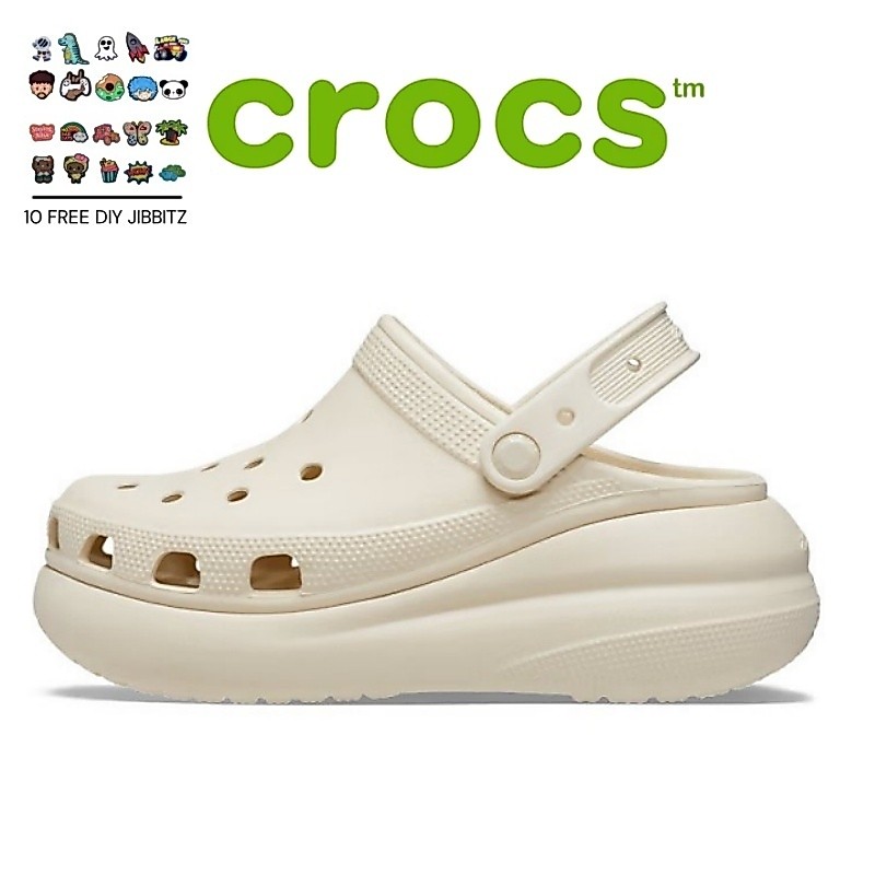 Crocs Original Sandal Crocs Crush Clog Crocs Classic Unisex Clog Sandal - Bone