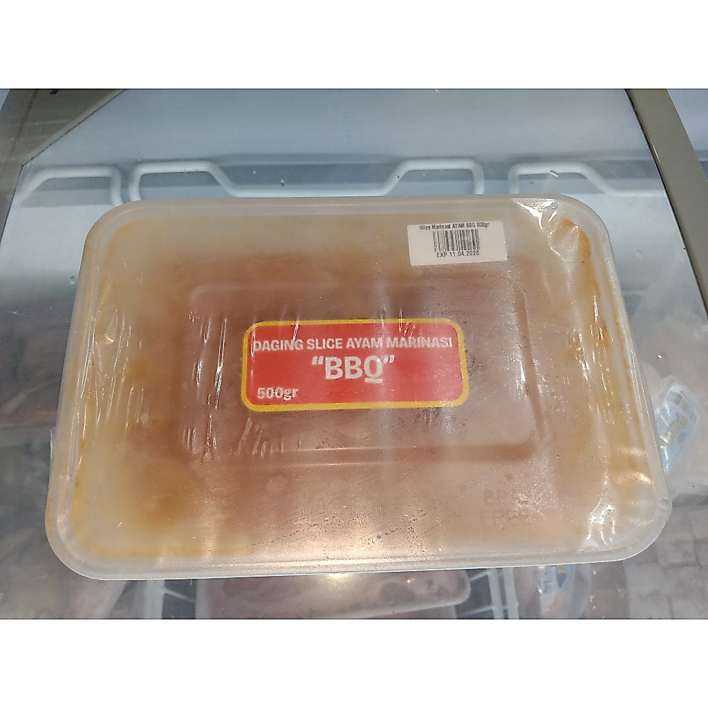 DAGING SLICE DADA AYAM FILLET MARINASI BBQ 500GR