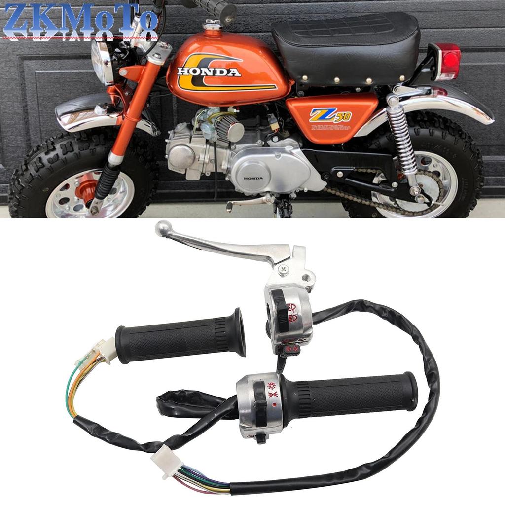 Sakelar Stang Kanan dan Kiri Sepeda Motor dan Pegangan Stang 22mm Untuk Honda Z50 Z50A Z50J Z50R Min