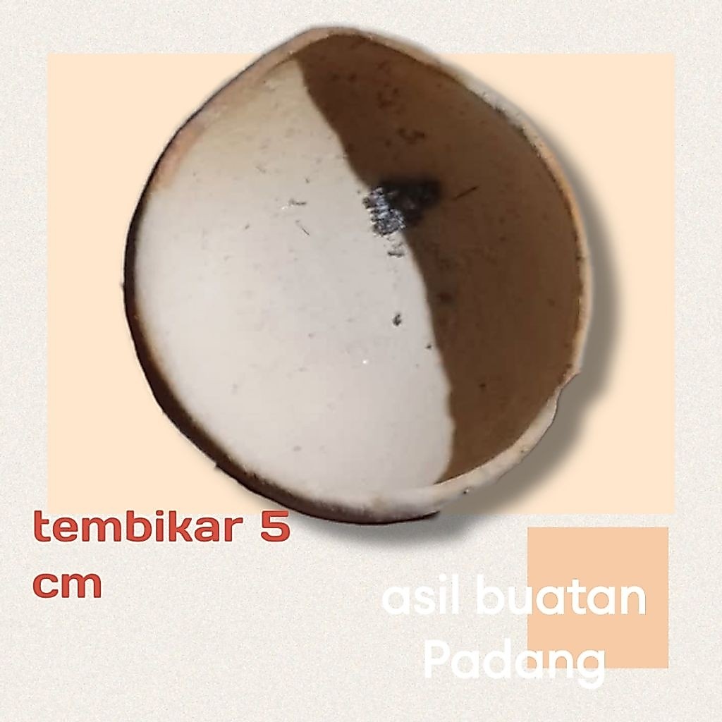 kowi/tembika untuk lebur emas ukuran 5 cm asli buatan Padang