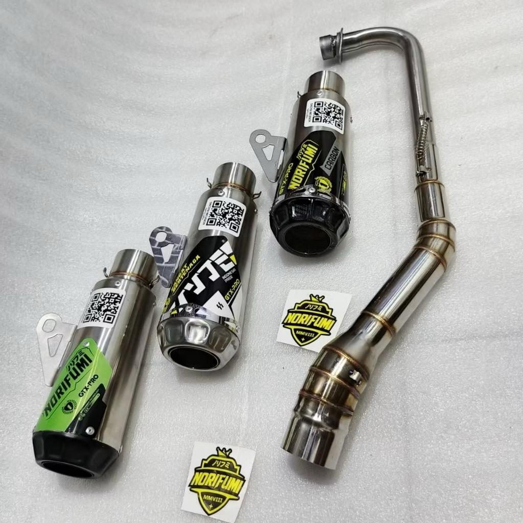 Rbt gtx Norifumi knalpot Vega Jupiter Kharisma Supra 125 Blade Shogun Smash Revo dll gratis db kille