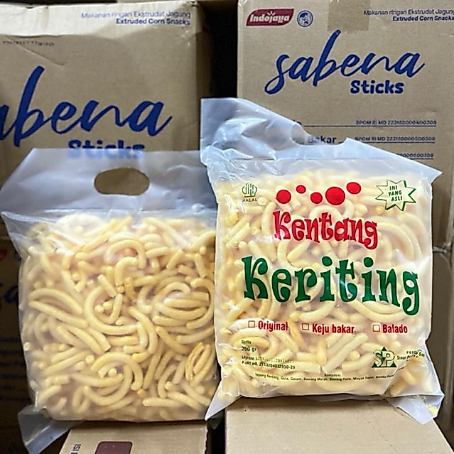 Kentang Keriting - Stik Kentang Keriting Keju