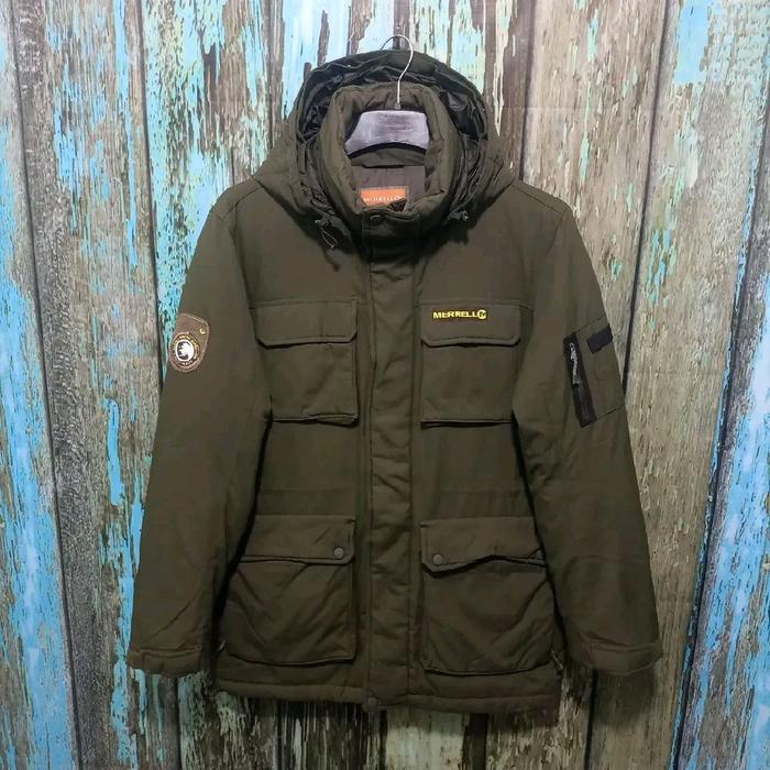 JAKET BULUANGSA  MERRELL gelembung hiking tebal hangat size XL