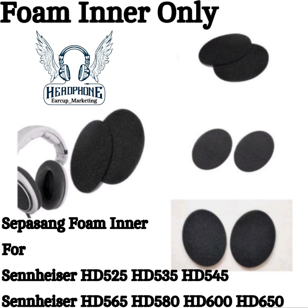 Sepasang Foam Inner Sennheiser HD650 / Sennheiser HD 650