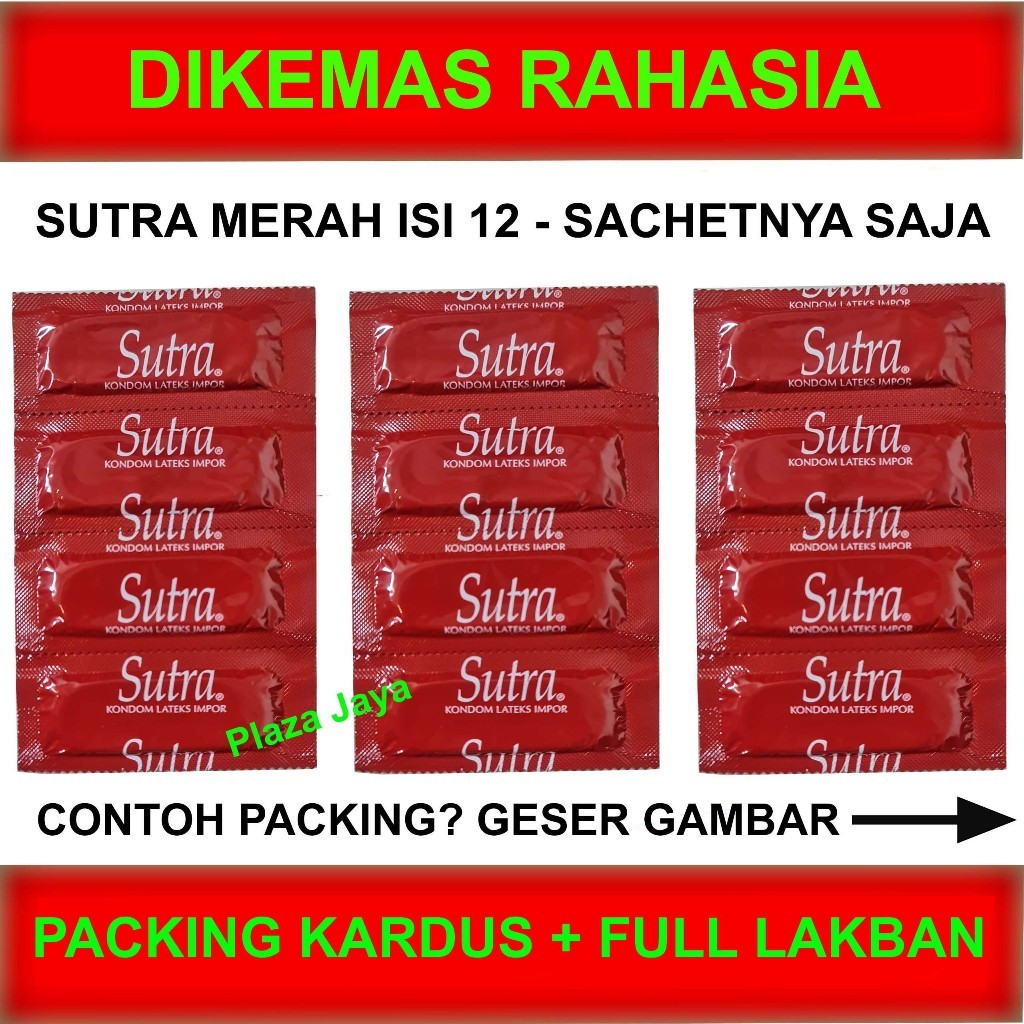 [ MEYLISA_MART ]  Sutra Merah Isi 12 Sachet / Kondom Classic Anti Bocor