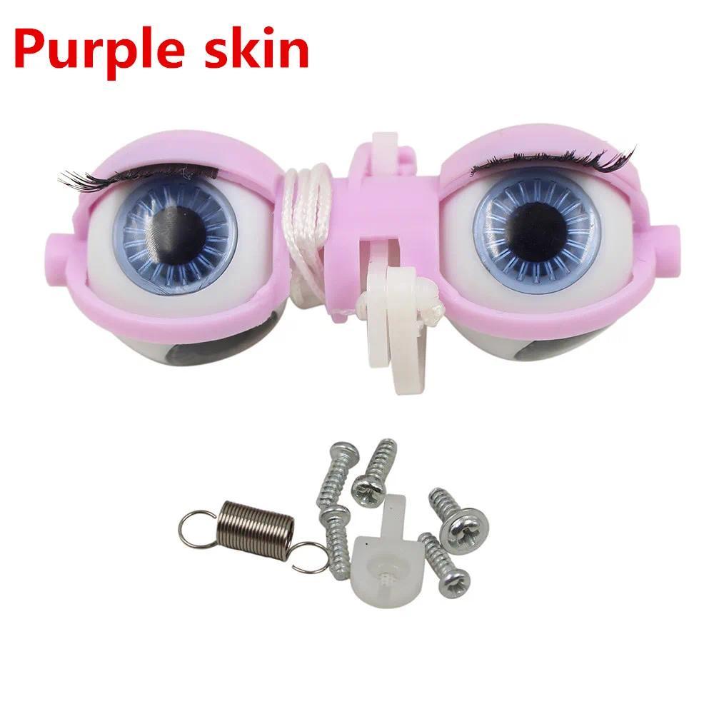 Aksesoris mata boneka DBS Blyth, chip mata, boneka blyth polos, mata warna putih, normal, ungu tua, 