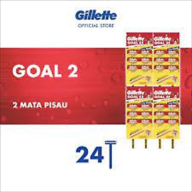 Gillette Pisau Cukur Goal 2 1Renceng isi 24 IT( Asli)