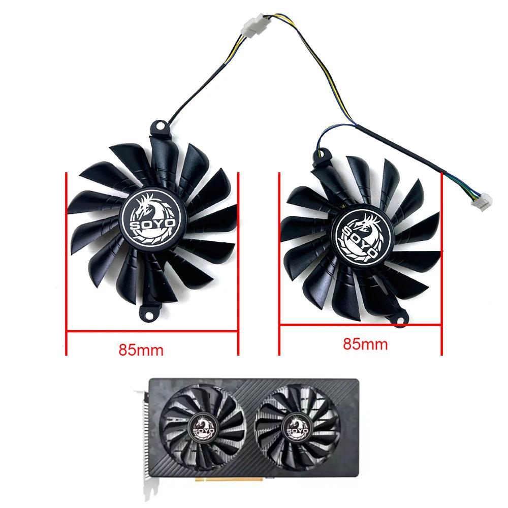 NEW Cooling Fan 4PIN RX580 590 GPU Fan For SOYO RX580 2048SP  AMD Radeon RX590 8G Graphics Card Repl