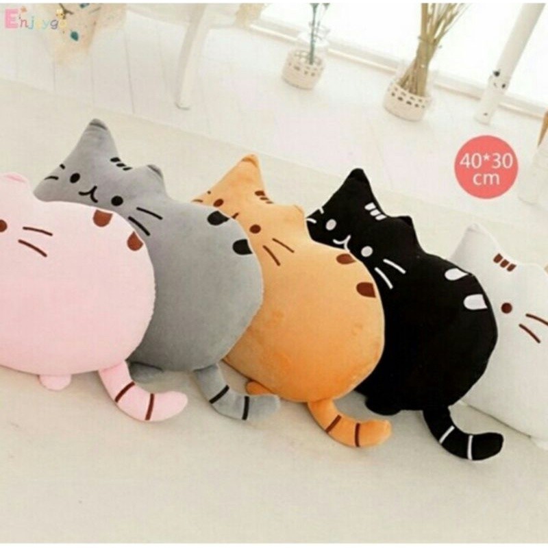 Bantal Kucing Pusheen Ukuran XL Besar Soft Halus Boneka Bantal Kucing Pusheen Boneka Kucing Pusheen