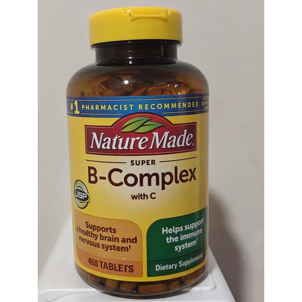 Nature Made Super B complex + vitamin C 460 360 tablet b Bcomplex supplement w/ Niacin B6 B12 Biotin