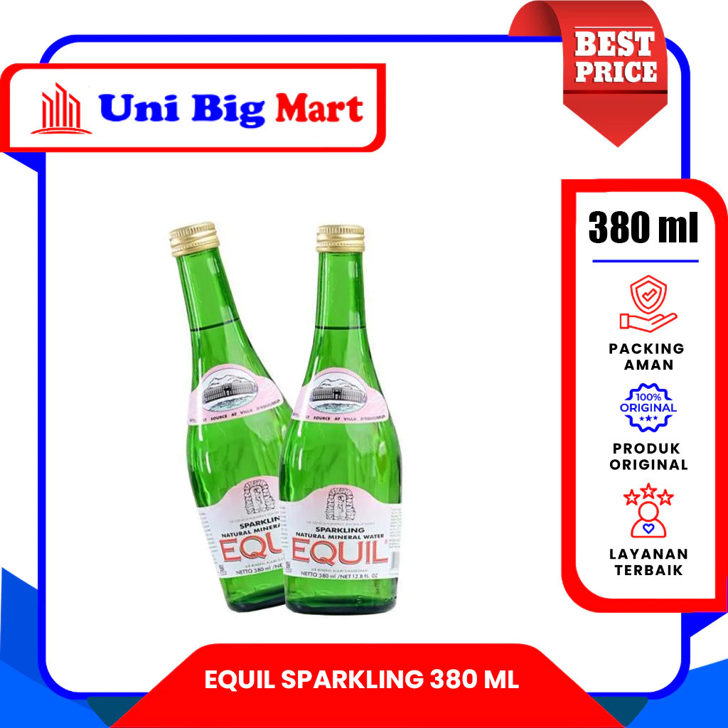 EQUIL SPARKLING MINERAL WATER AIR SODA BOTOL - 380 ml