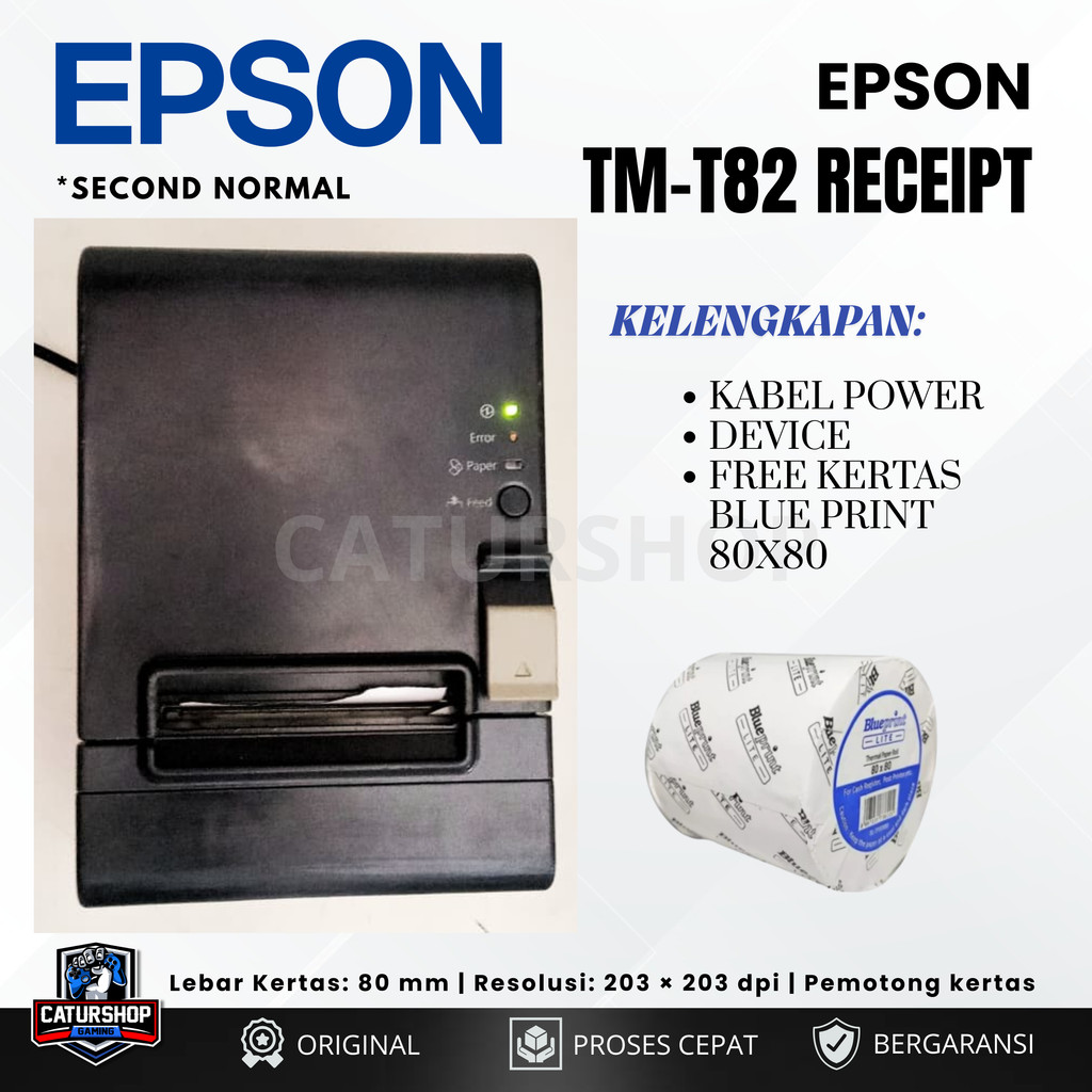 EPSON TM T82 Printer Thermal Kasir / Printer Kasir Second / Printer Thermal 80mm Second / Printer Se