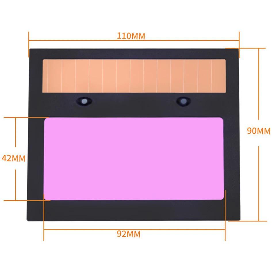 Solar Panel Welding Helmet Eyes Protector Auto Darkening Welder Cap Goggles Replaceable LCD Dimming 