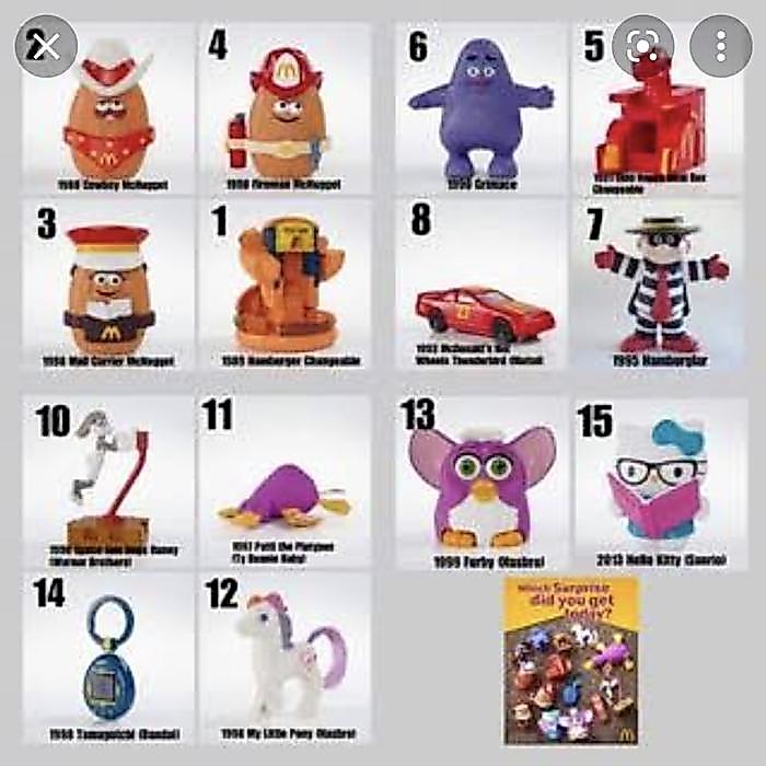 Happy Meal Mcd Mcdonalds Edisi 40Th Years Anniversary