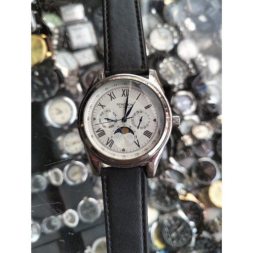 Jam tangan sekonda moonphase N3504