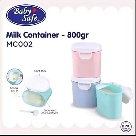 Baby Safe - Wadah Penyimpanan Susu Formula 800 ml | Toples Susu Formula