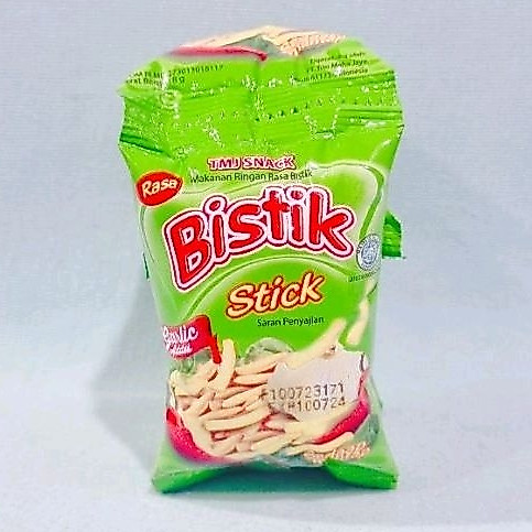 Bistik Stick Rasa Garlic 8gr Renteng Isi 10pcs/Cemilan Ringan