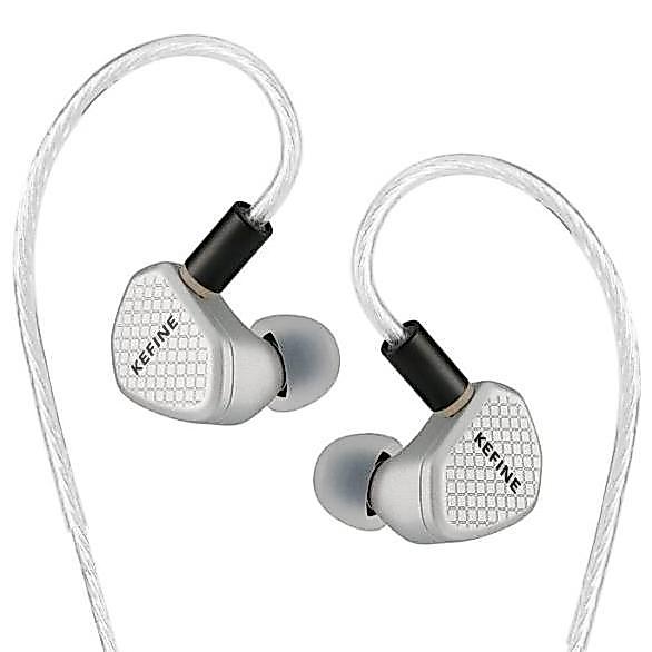 KEFINE Klean SV IEM 10mm Driver DLC Dynamic HiFi In-Ear Monitor Silver