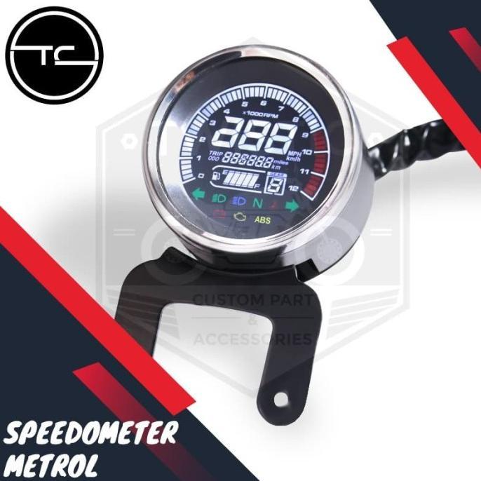 SPEEDOMETER DIGITAL METROL MOTOR CUSTOM BOBBER UNIVERSAL
